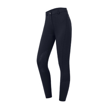 Reithose ELT Essential Kniebesatz Damen Tiefblau
