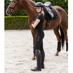 Reithose ELT Mathilda Glam mit hoher Taille Schwarz