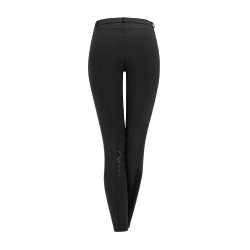 Reithose ELT Micro Grip Kniebesatz Schwarz