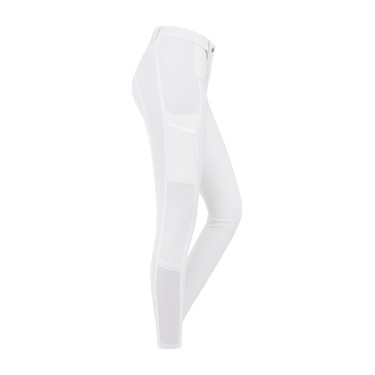Reithose ELT Micro Grip Kniebesatz Weiß Wei&amp;szlig;