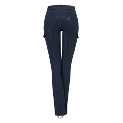ELT Reithose Micro Jodhpur Cargo Silikon Mitternachtsblau