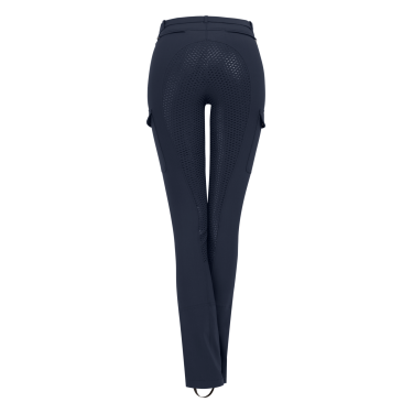 ELT Reithose Micro Jodhpur Cargo Silikon Mitternachtsblau