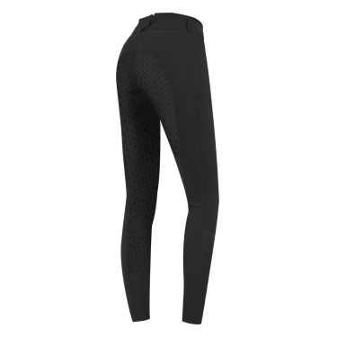 ELT Reithose Micro Sport Silikon mit hohem Bund Schwarz