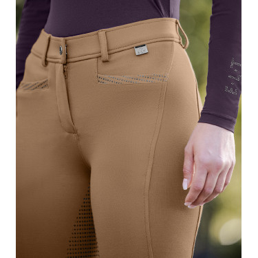 Reithose ELT Oktavia Silikon Cappuccino Braun