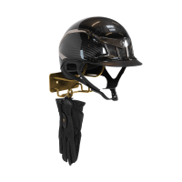 Helmhalter mit Haken aus Stahl Grooming Deluxe by Kentucky Schwarz