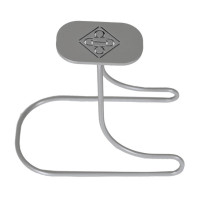 Stahl-Helmhalter Grooming Deluxe by Kentucky Silber