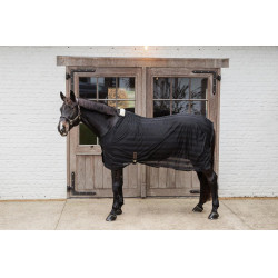 Leichte gestreifte Fliegendecke Kentucky Schwarz