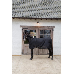 Leichte gestreifte Fliegendecke Kentucky Schwarz