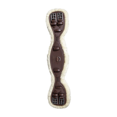 Anatomischer Kurzgurt mit Lammfell Kentucky Braun