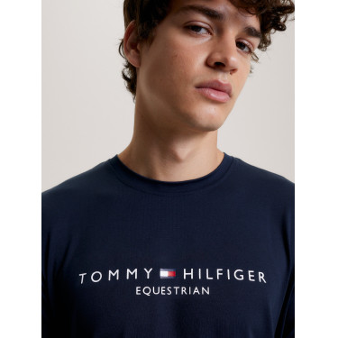 Tommy Hilfiger Equestrian Williamsburg Grafik-T-Shirt mit kurzen Ärmeln für Herren Tommy Hilfiger Equestrian Williamsburg Grafik-T-Shirt mit kurzen Ärmeln für Herren