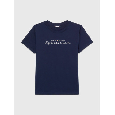 Grafik-T-Shirt Tommy Hilfiger Equestrian Brooflyn Damen Kurzarm Grafik-T-Shirt Tommy Hilfiger Equestrian Brooflyn Damen Kurzarm