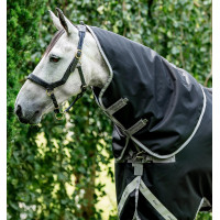Halsdecke Horseware 150g für Amigo XL Decke Schwarz / Titan Grau / Silber