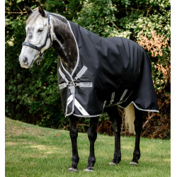 Horseware Amigo 1200D Wug Turnout 150g Decke Schwarz / Titan Grau / Silber