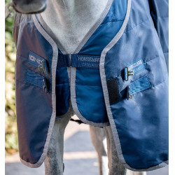 Horseware Ionic Therapy 50g Stalldecke Bleu imperial / argent /Marine Blau