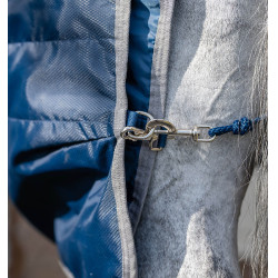 Horseware Ionic Therapy 50g Stalldecke Bleu imperial / argent /Marine Blau