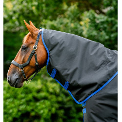 Halsabdeckung Horseware Reißfest Amigo® 900D Leicht 0g Schwarz / Blau Classic Halsabdeckung Horseware Reißfest Amigo® 900D Leicht 0g Schwarz / Blau Classic