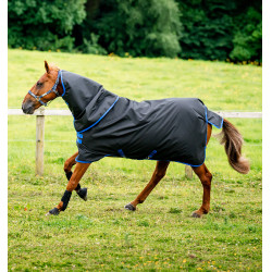 Amigo Ripstop Horseware 900D Plus Turnout 200g Decke Schwarz / Klassisches Blau