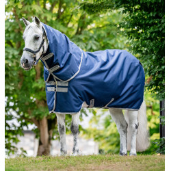 Amigo Ripstop Horseware 900D Plus Turnout 100g Decke Marine / Titan Grau Marineblau