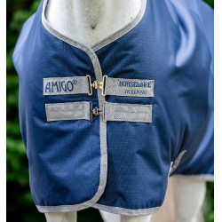 Amigo Ripstop Horseware 900D Turnout-Decke mit Fleece-Futter 50g Marine / Titan Grau Marineblau