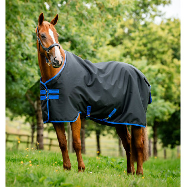 Amigo Ripstop Horseware 900D Turnout-Decke mit Fleece-Futter 50g Schwarz / Klassisches Blau