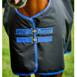 Amigo Ripstop Horseware 900D Turnout-Decke mit Fleece-Futter 50g Schwarz / Klassisches Blau