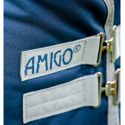 Amigo Ripstop Horseware 900D Turnout-Decke 50g Marine / Titan Grau Marineblau