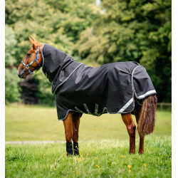 Halsstück Horseware 150g für Decke Rambo Supreme 1680D Schwarz / Sturm / Silbergrau