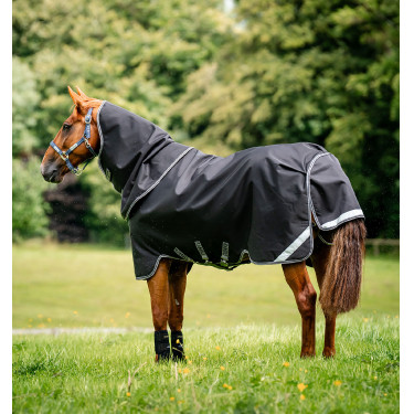 Halsstück Horseware 150g für Decke Rambo Supreme 1680D Schwarz / Sturm / Silbergrau