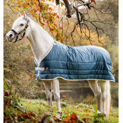Liner Horseware 400g Eco Smaragdgrün Eco Print / Grau Blau