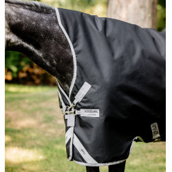 Pferdedecke Horseware Amigo Bravo 12 Wug 400g Schwarz / Titan Grau / Silber