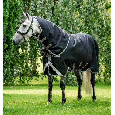 Halsteil Horseware 0g für Decke Amigo Bravo 12 Original Schwarz / Titan Grau / Silber
