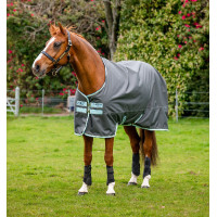 Pferdedecke Horseware Amigo Hero Ripstop Turnout mit Fleecefutter 50g Grau Schatten / Dunst / Marine