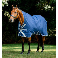 Pferdedecke Horseware Rhino Wug 100g Marine / Titan Grau / Klassisch Blau Marineblau