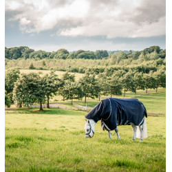 Pferdedecke Horseware Rambo Supreme Turnout Vari-layer 1680D 450g Marine / Gewitter / Silbergrau Marineblau