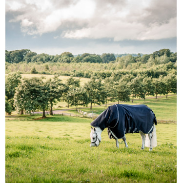 Pferdedecke Horseware Rambo Supreme Turnout Vari-layer 1680D 450g Marine / Gewitter / Silbergrau Marineblau