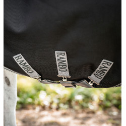 Horseware Outdoor-Decke Rambo Wug 200g Schwarz / Sturm / Silbergrau Horseware Outdoor-Decke Rambo Wug 200g Schwarz / Sturm / Silbergrau