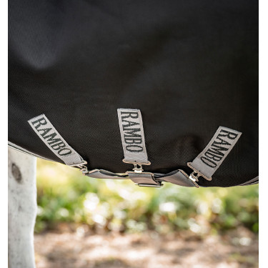 Horseware Outdoor-Decke Rambo Wug 0g 1000D Schwarz / Sturm / Silbergrau Horseware Outdoor-Decke Rambo Wug 0g 1000D Schwarz / Sturm / Silbergrau
