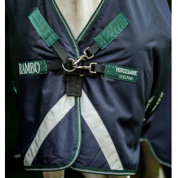 Horseware Outdoor-Decke Rambo Wug 0g 1000D Marine / Jägergrün / Silber Marineblau