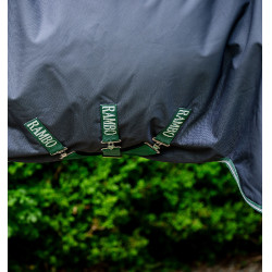 Horseware Outdoor-Decke Rambo Wug 0g 1000D Marine / Jägergrün / Silber Marineblau