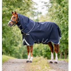 Pferdedecke Horseware Rambo Supreme 1000D Turnout 50g Marine / Gewitter / Silbergrau Marineblau