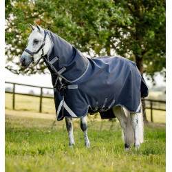 Pferdedecke Horseware Rambo Supreme 1000D Turnout 50g Marine / Gewitter / Silbergrau Marineblau