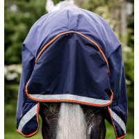 Horseware Rambo Original 100g Decke mit Beinausschnitten Marine / Orange Blau Horseware Rambo Original 100g Decke mit Beinausschnitten Marine / Orange Blau