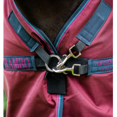 Horseware Rambo Original 0g Decke mit Leg Arches Bordeaux Horseware Rambo Original 0g Decke mit Leg Arches Bordeaux