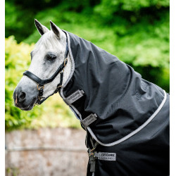 Horseware Amigo® Bravo 12 Plus 400g 1200D Decke Schwarz / Titan Grau / Silber