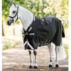 Horseware Rambo 1680D Turnout 100g Decke Schwarz / Sturm / Silbergrau