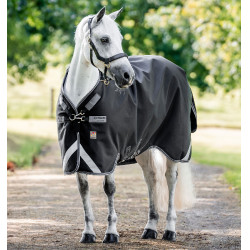 Horseware Rambo 1680D Turnout 250g VL Decke Schwarz / Sturm / Silbergrau