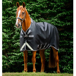 Horseware Rambo 1680D Turnout 50g Decke Schwarz / Sturm / Silbergrau