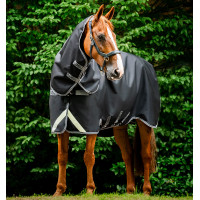 Horseware Rambo 1680D Turnout Plus 100g Decke Schwarz / Sturm / Silbergrau Horseware Rambo 1680D Turnout Plus 100g Decke Schwarz / Sturm / Silbergrau