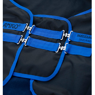 Brusterweiterung Amigo Horseware Schwarz / Klassisches Blau