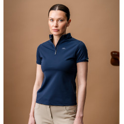 Polo Horseware AA Tech Viertel Gia Marine Marineblau